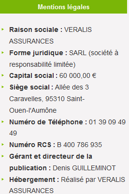 Mentions légales