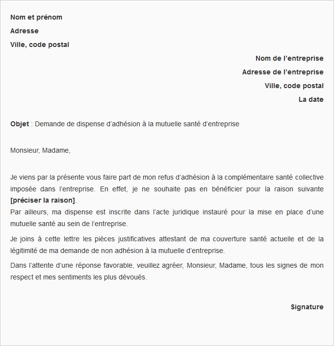 Lettre de renonciation mutuelle